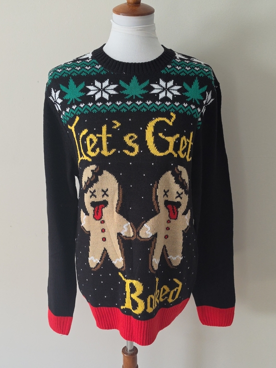Novelty Christmas Other - Novelty Christmas Sweater Black and Red Brand New No Tag